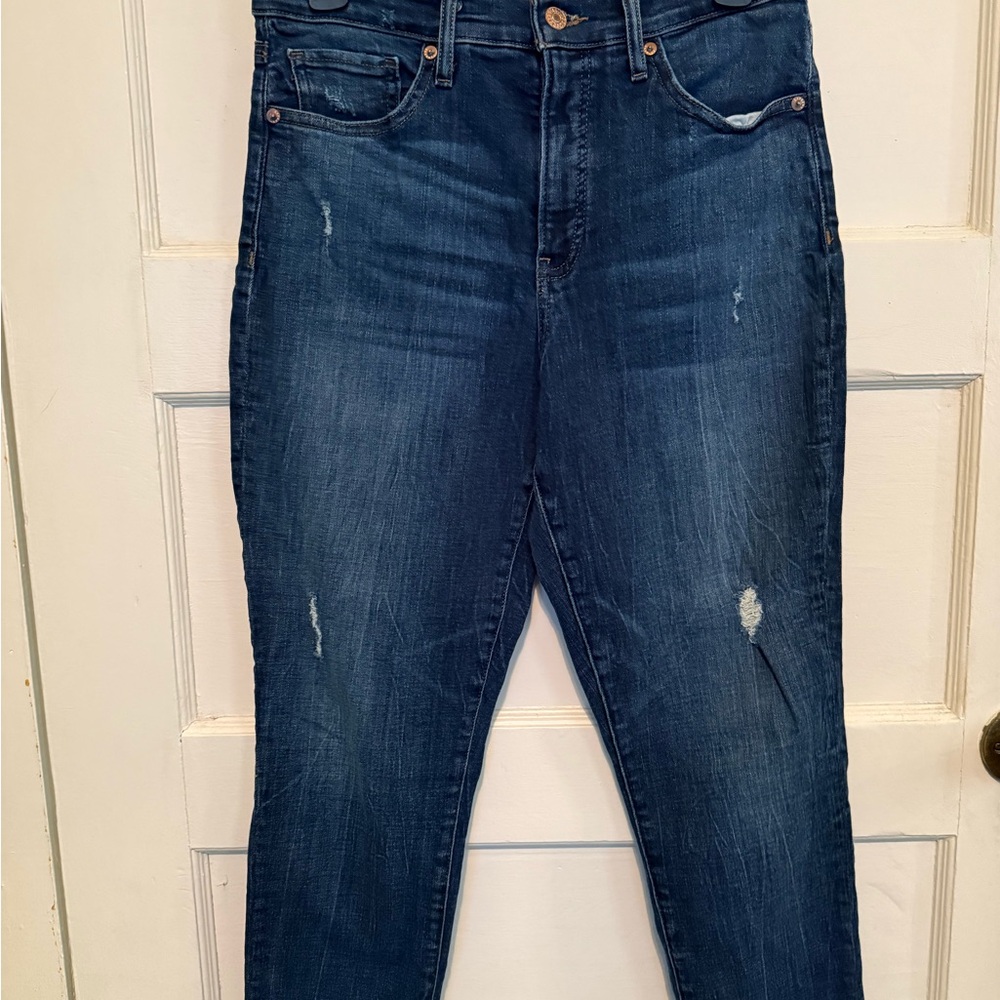 Express Dark Blue Women's Skinny Jeans